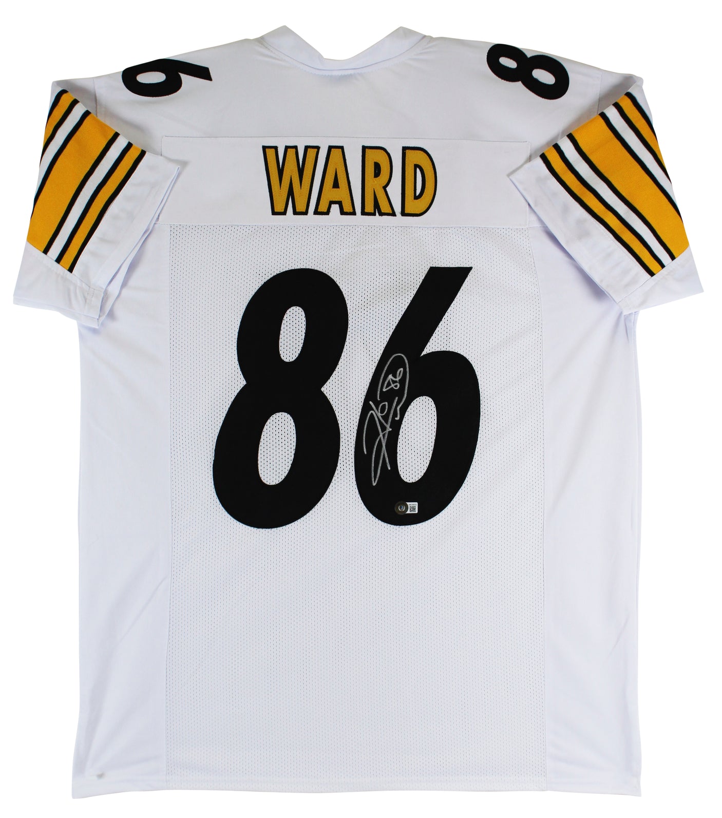 Hines Ward Authentic Signed White Pro Style Jersey Autographed BAS Witnessed