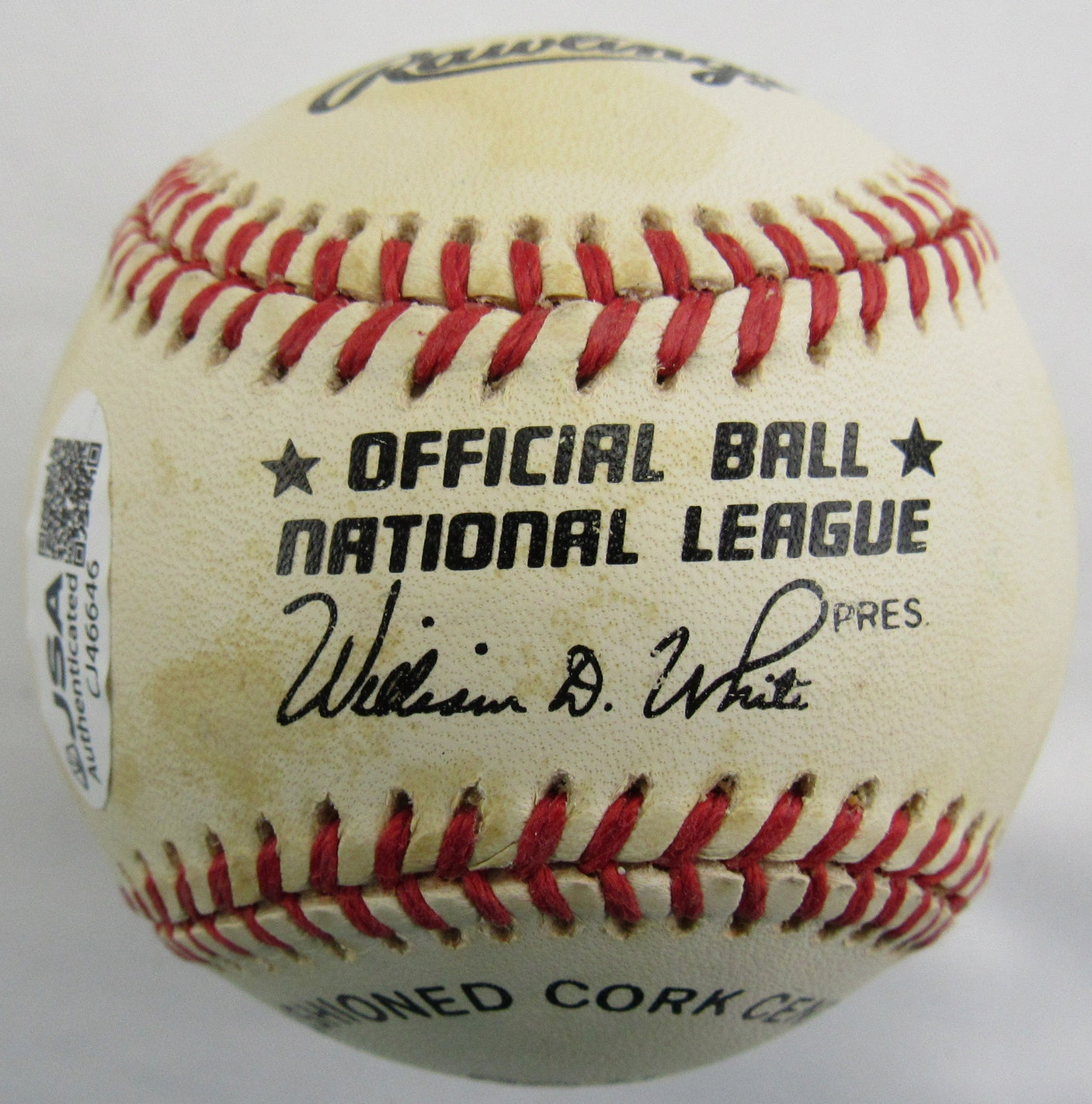 Barry Bonds Signed Auto Rawlings Baseball JSA CJ46646