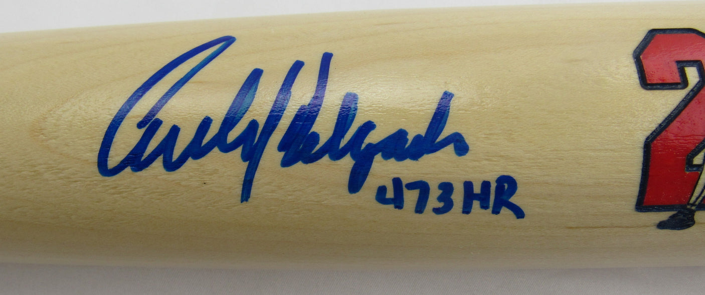 Carlos Delgado Signed Cooperstown Auto Baseball Bat w/ Insc JSA WB421052