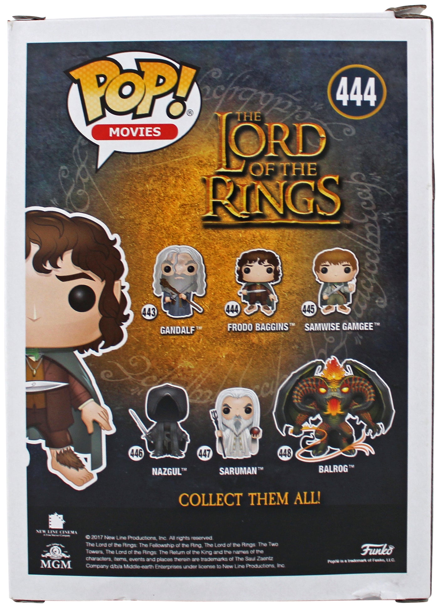 Elijah Wood Lord of the Rings "Frodo" Signed Funko Pop Vinyl Figure BAS Witness