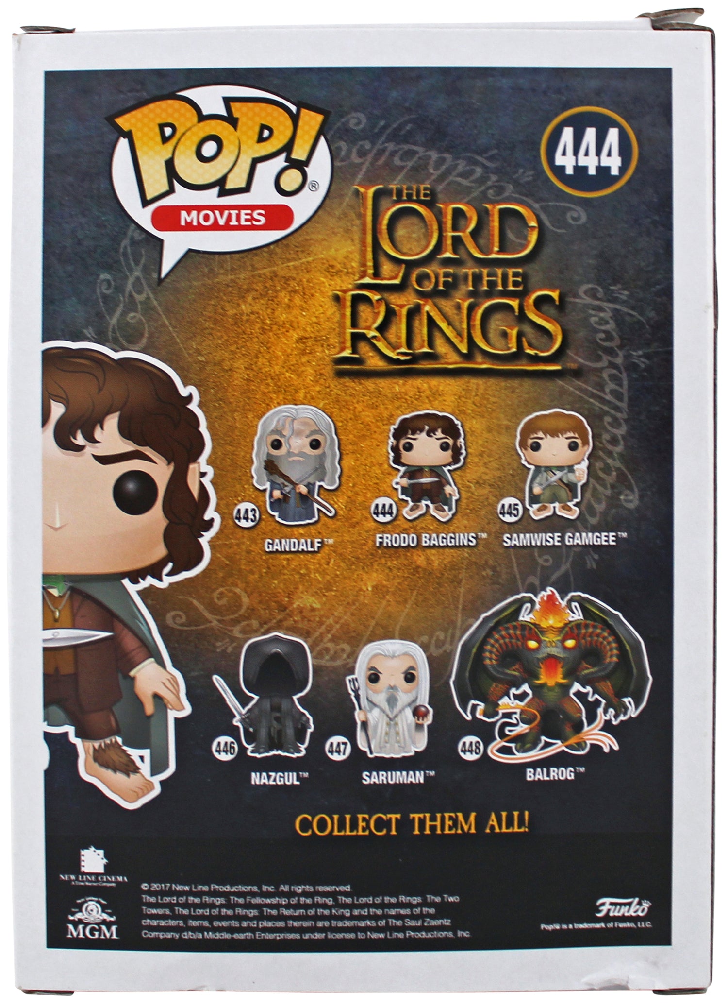 Elijah Wood Lord of the Rings "Frodo" Signed Funko Pop Vinyl Figure BAS Witness