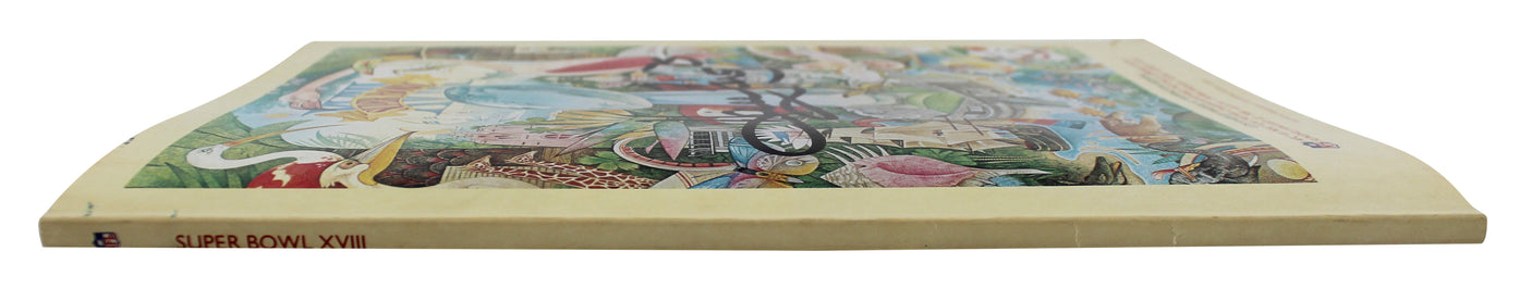 Raiders Howie Long Authentic Signed SB XVIII Program BAS Witnessed #WY54970