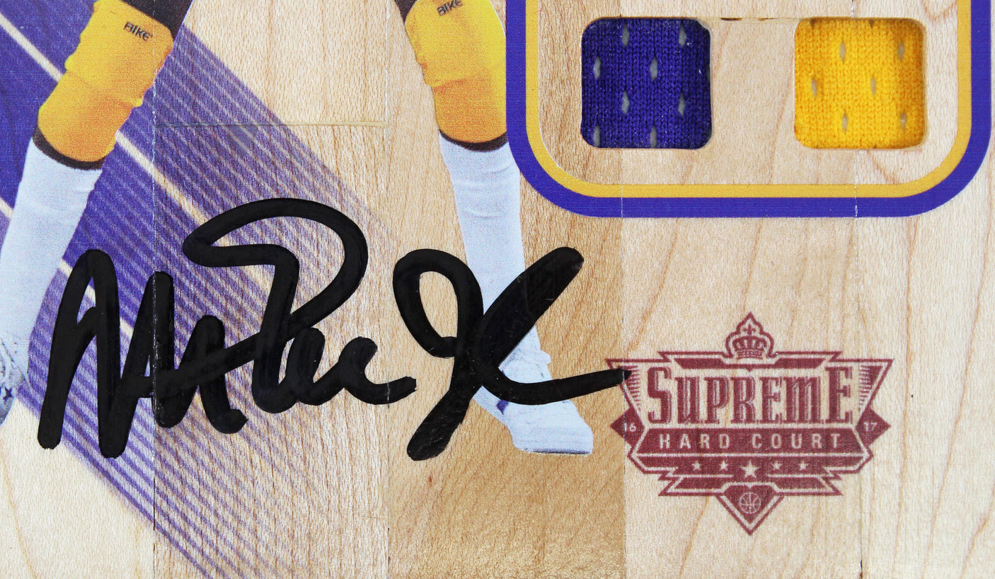 Lakers Magic Johnson Signed 5x7 Upper Deck Supreme Hard Court Card BAS #WP81904