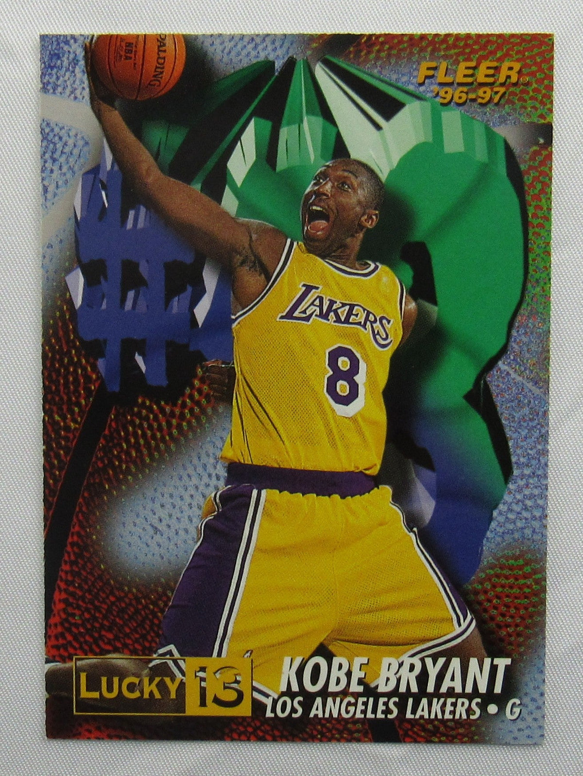 Kobe Bryant 1996/97 Fleer Lucky 13 Rookie Nrmt #13