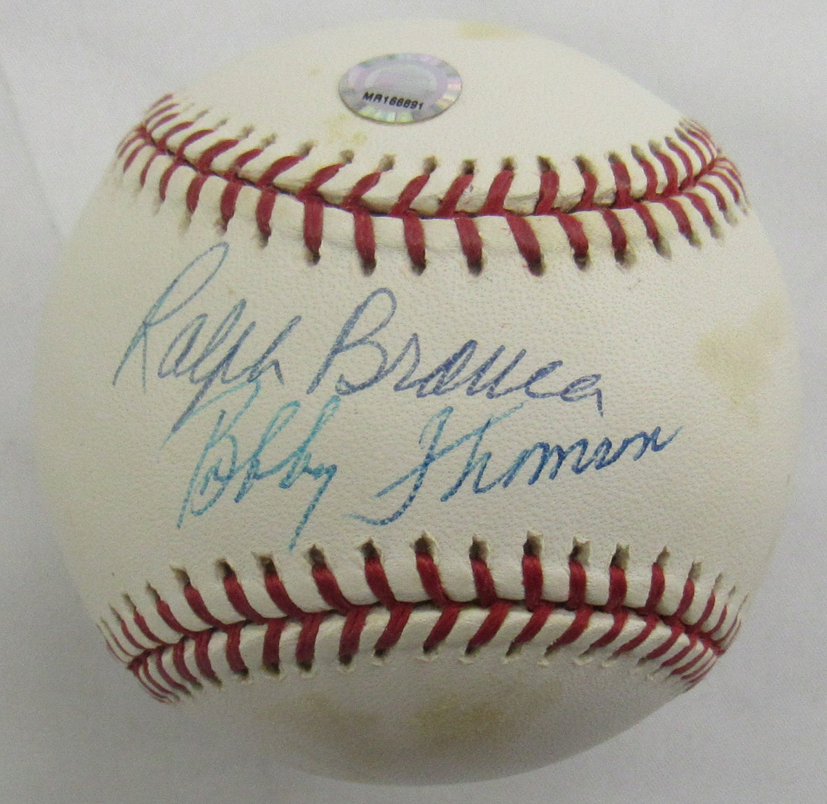 Ralph Branca Bobby Thomson Multi Signed Auto Baseball w/ MLB Hologram