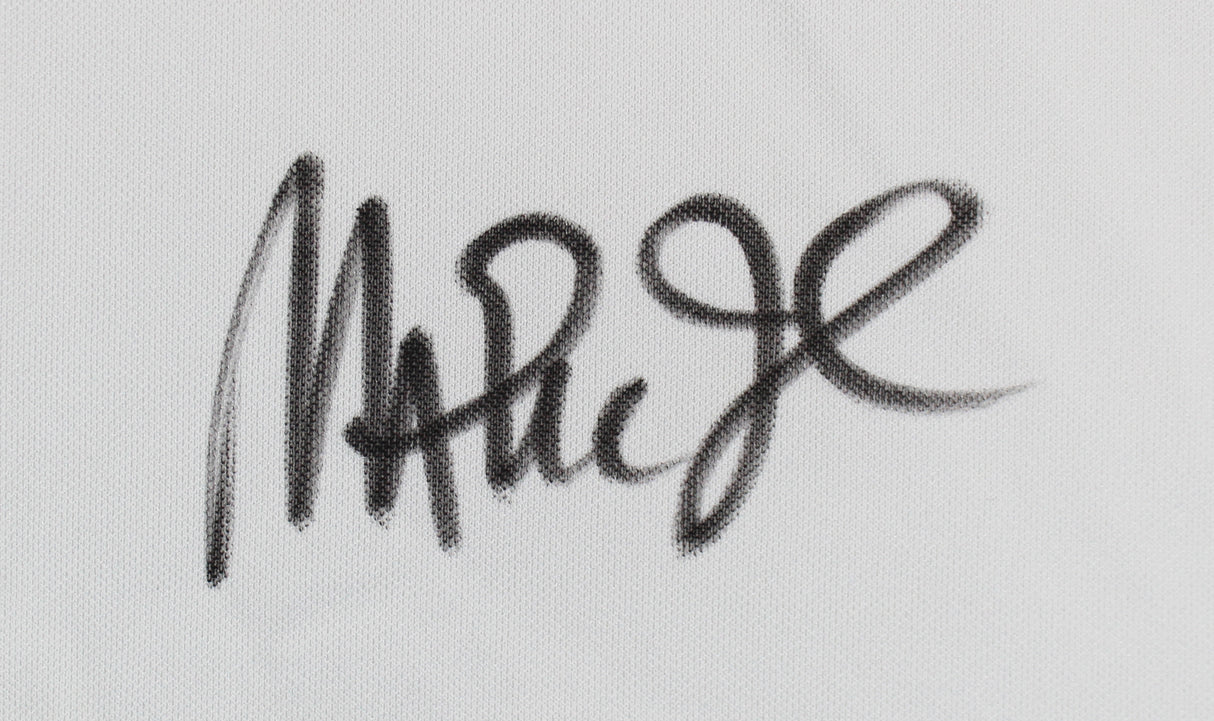 Lakers Magic Johnson Signed White Majestic HWC Warmup Shirt BAS Witness #W205612