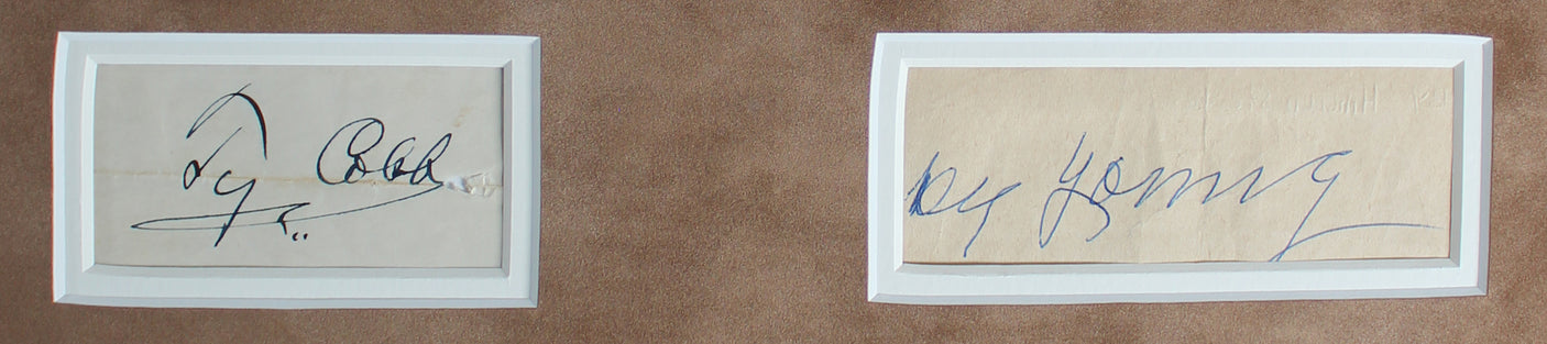 1st MLB HOF Class (13) Ruth, Gehrig, Johnson, Cobb +9 Signed Framed Display BAS