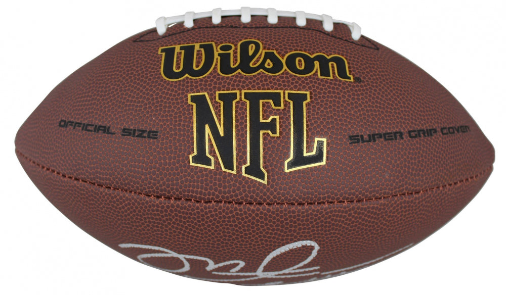 Buccaneers Mike Alstott Signed Wilson Super Grip Football W/ Case BAS Witnessed