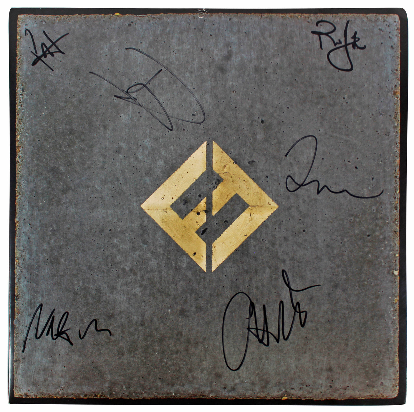 Foo Fighters (6) Grohl, Hawkins, Smear +3 Signed Album Cover W/ Vinyl BAS LOA