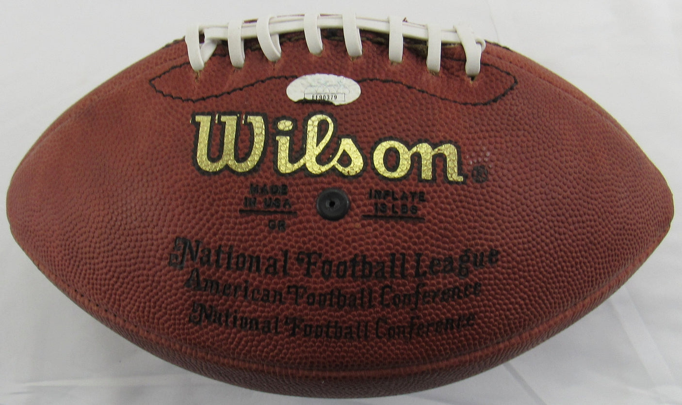 Barry Sanders Signed Auto Autograph Wilson NFL Football JSA EE90379