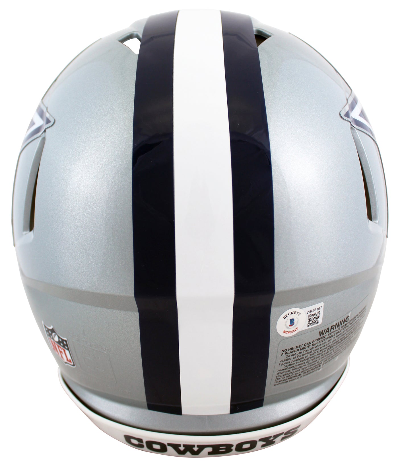 Cowboys Dak Prescott Signed Full Size Speed Proline Helmet w/ Case BAS Witness