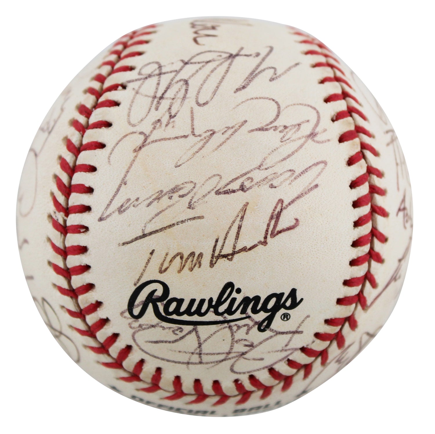 1997 Expos (26) Alou, Lansing, Fletcher +23 Signed Onl Baseball BAS #AB92947