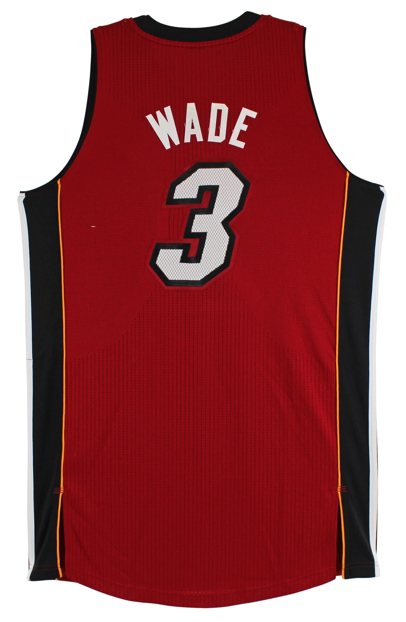 Heat Dwyane Wade 2012 China Preseason Tour Game Worn Red Adidas Jersey NBA LOA