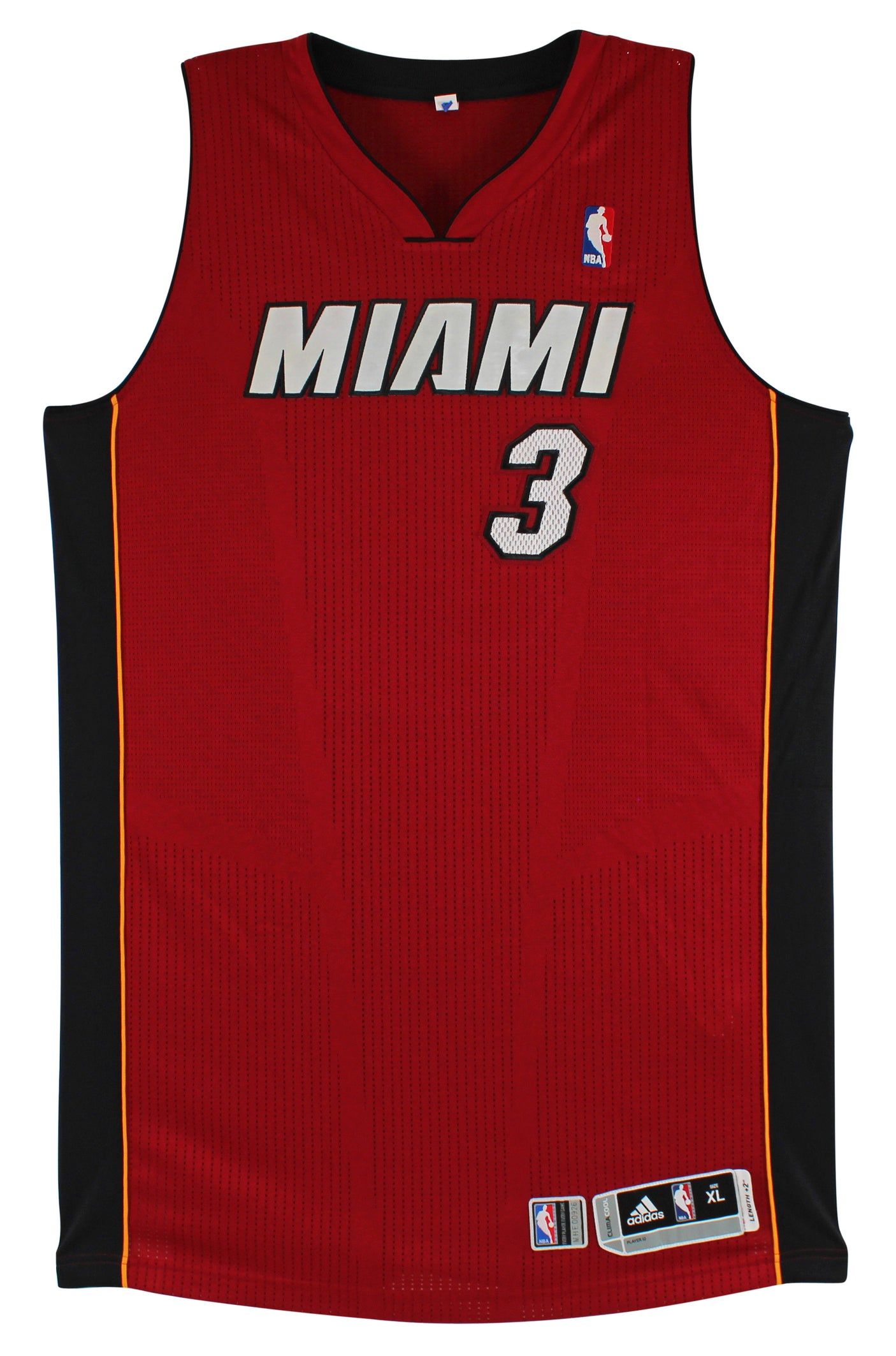 Heat Dwyane Wade 2012 China Preseason Tour Game Worn Red Adidas Jersey NBA LOA