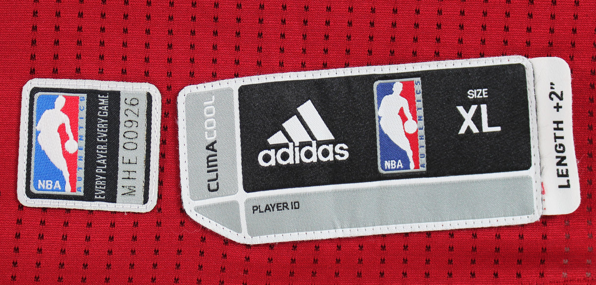 Heat Dwyane Wade 2012 China Preseason Tour Game Worn Red Adidas Jersey NBA LOA
