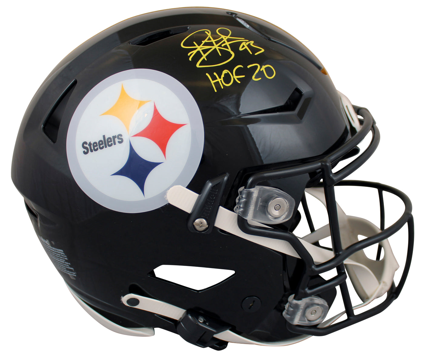 Steelers Troy Polamalu "HOF 20" Signed Speed Flex Full Size Helmet BAS Witnessed