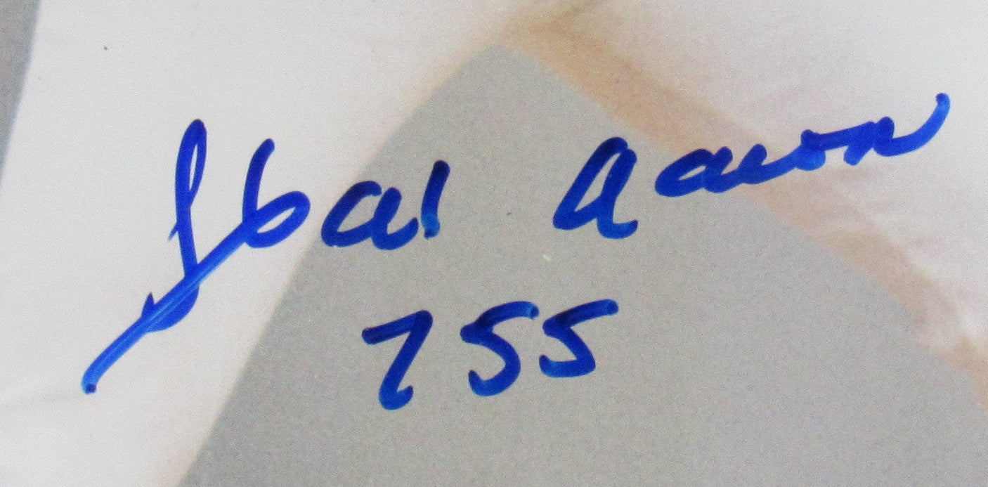 Hank Aaron Signed Framed 11x14 Photo JSA AU60229