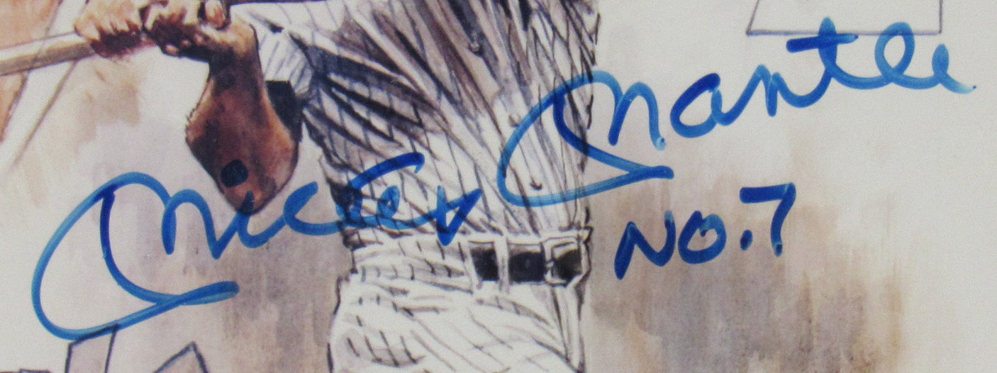 Mickey Mantle Signed Framed 8x10 Photo JSA LOA BB31832