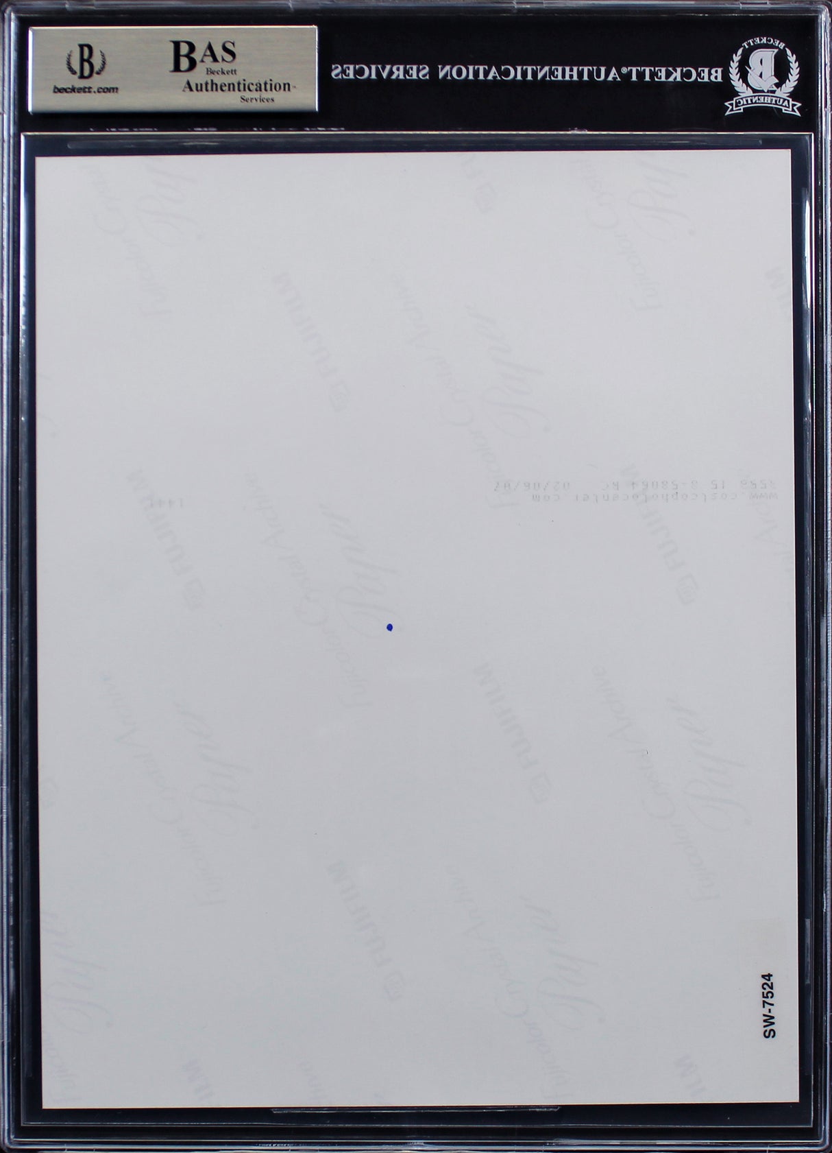 Kenny Baker & Irvin Kershner Star Wars Authentic Signed 8x10 B&W Photo BAS Slab