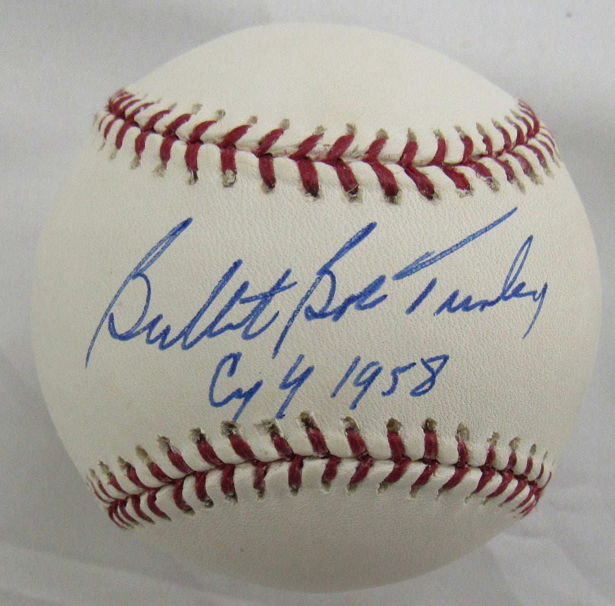 Bob Turley Signed Auto Rawlings Baseball JSA CM07329 w/Cy Young 1958 Insc