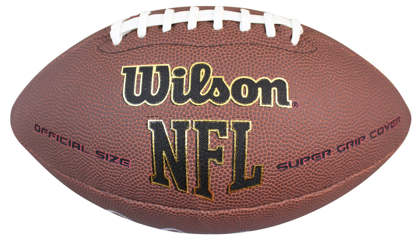Falcons Jamal Anderson Signed Wilson Super Grip Nfl Football BAS Witnessed