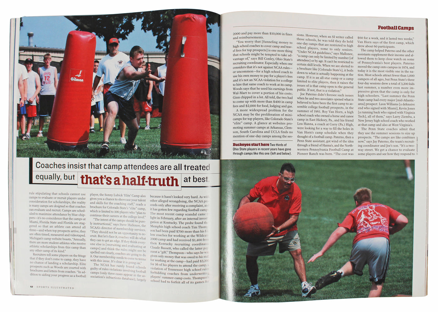 Lakers Shaquille O'Neal Signed 2001 Sports Illustrated Magazine BAS Witnessed