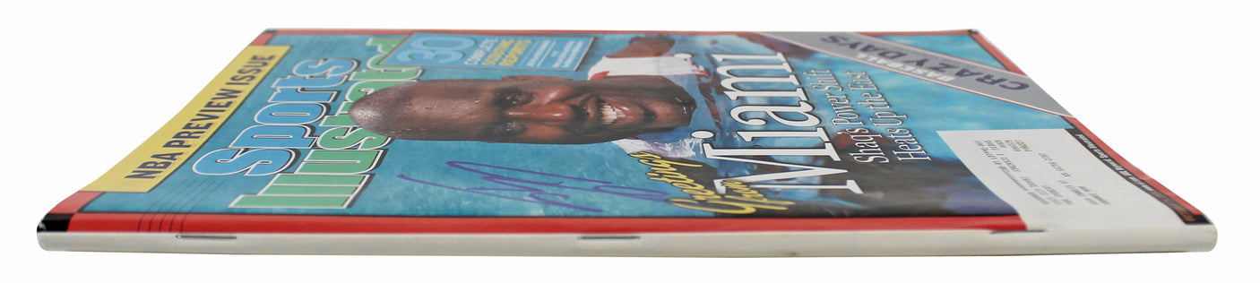 Heat Shaquille O'Neal Signed 2004 Sports Illustrated Magazine BAS Witnessed