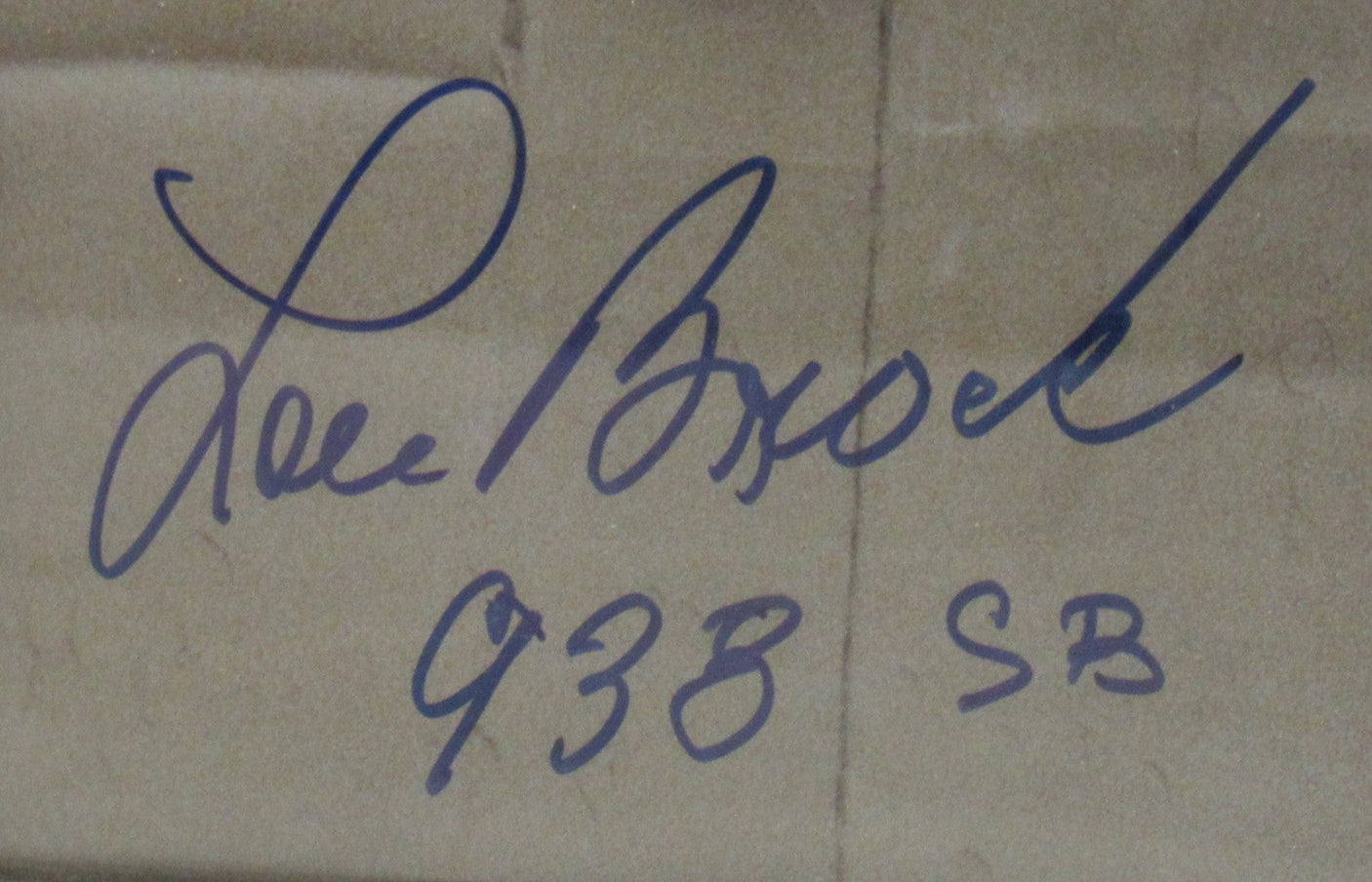 Lou Brock Signed Framed Auto 11x14 Photo Steiner Hologram