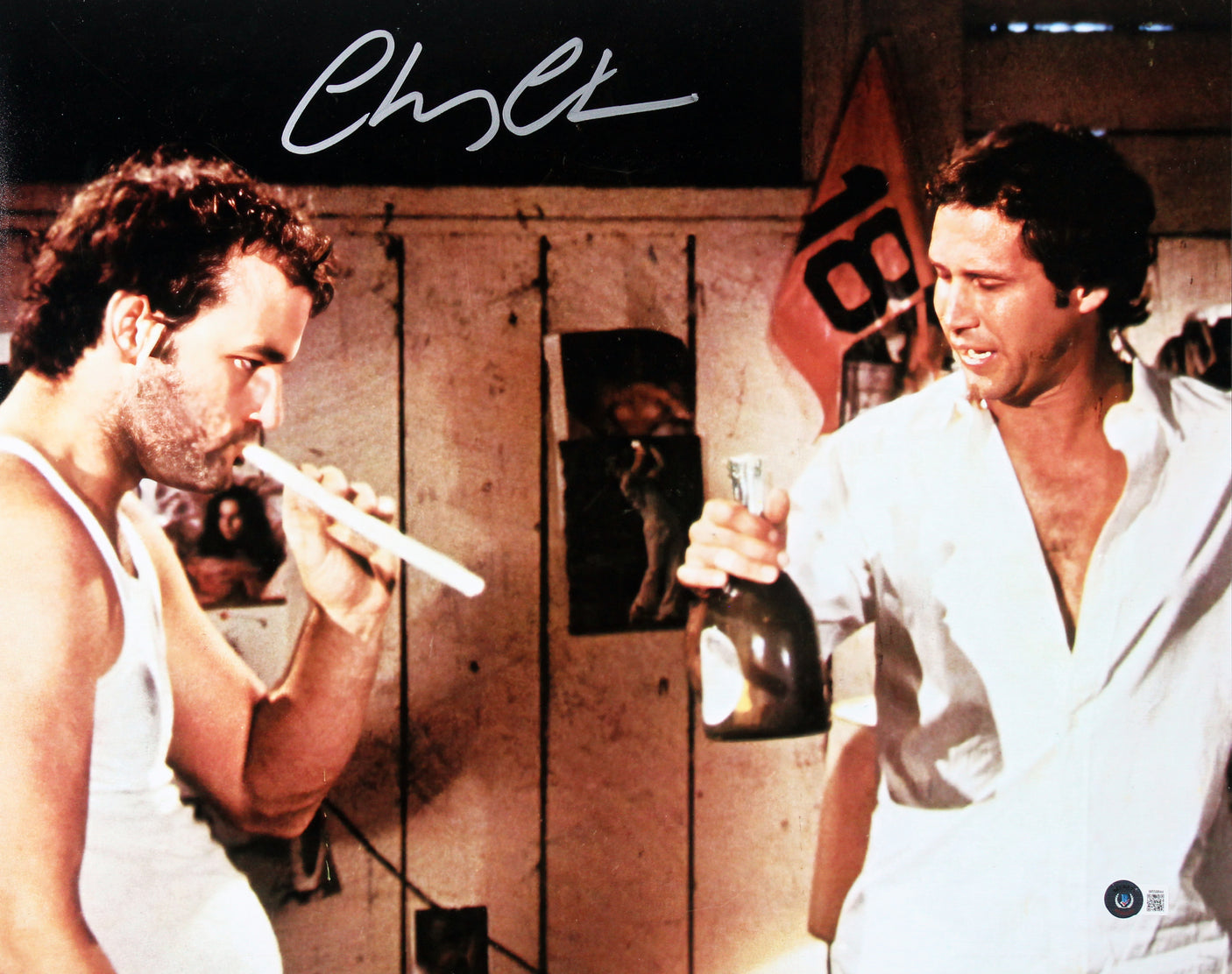 Chevy Chase Caddyshack Authentic Signed 16x20 Photo w/ Bill Murray BAS Witnessed