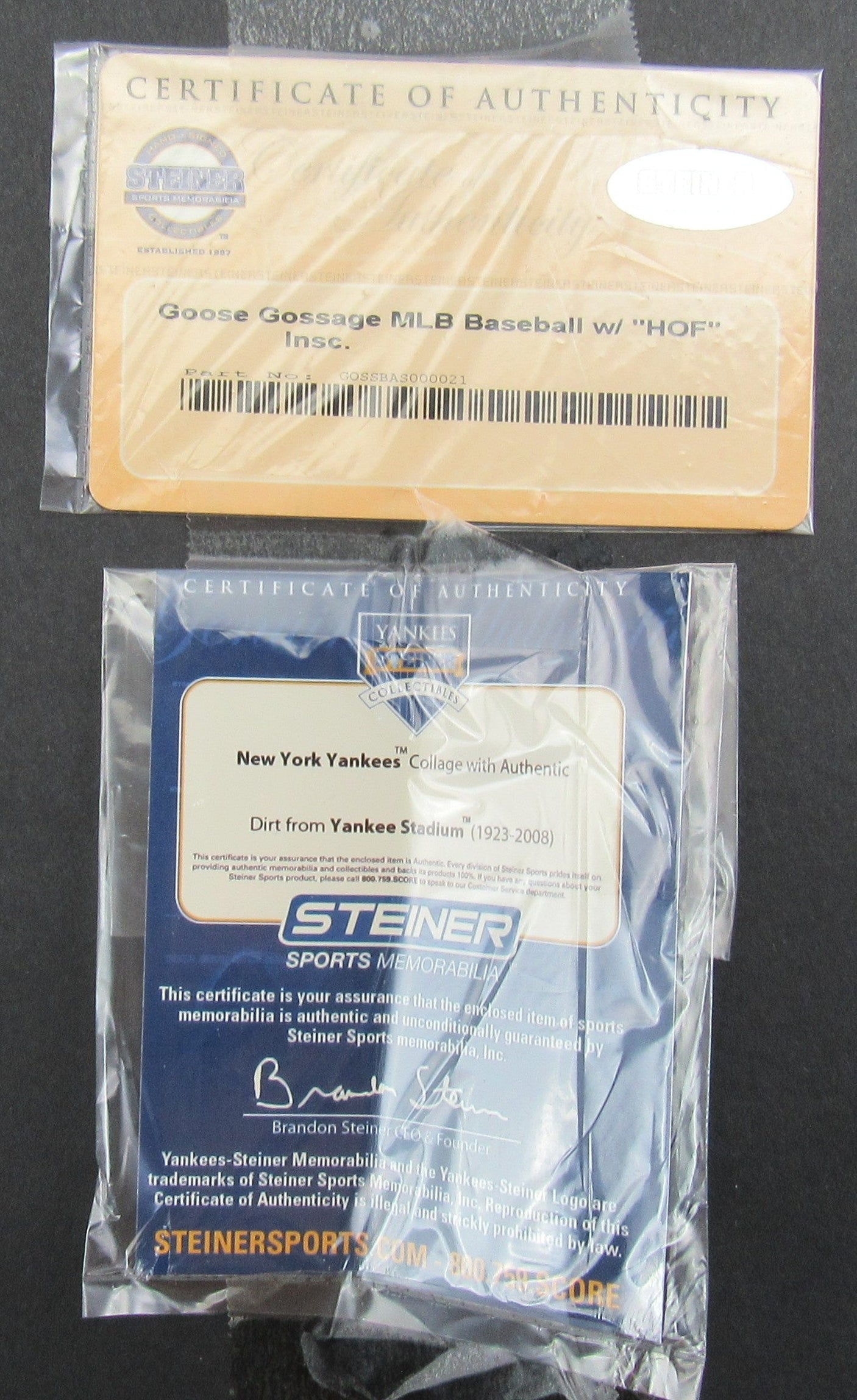 Goose Gossage Signed Framed Shadowbox w/Yankees Stadium Dirt Baseball Steiner COA