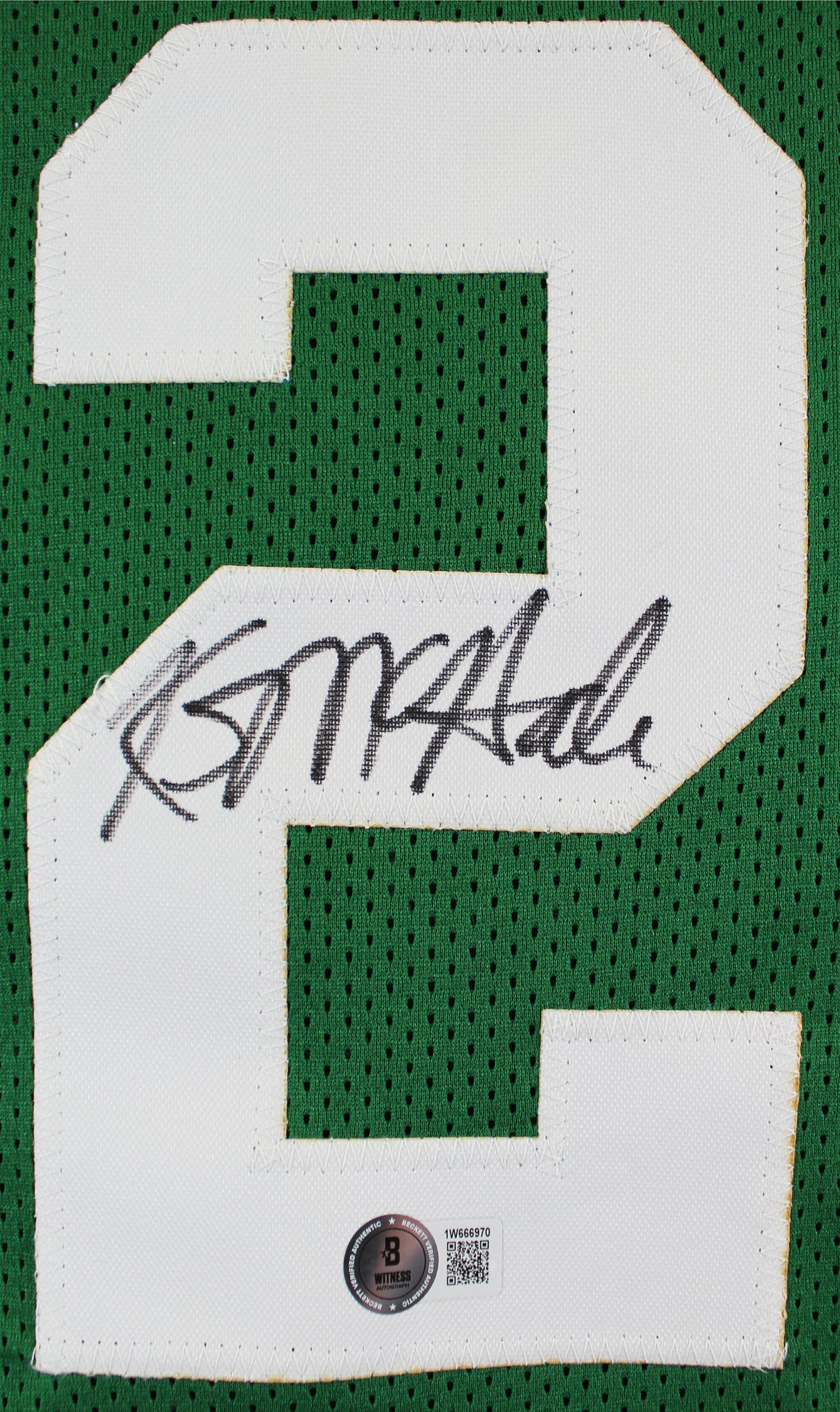 Kevin McHale Authentic Signed Green Pro Style Jersey Autographed BAS Witnessed