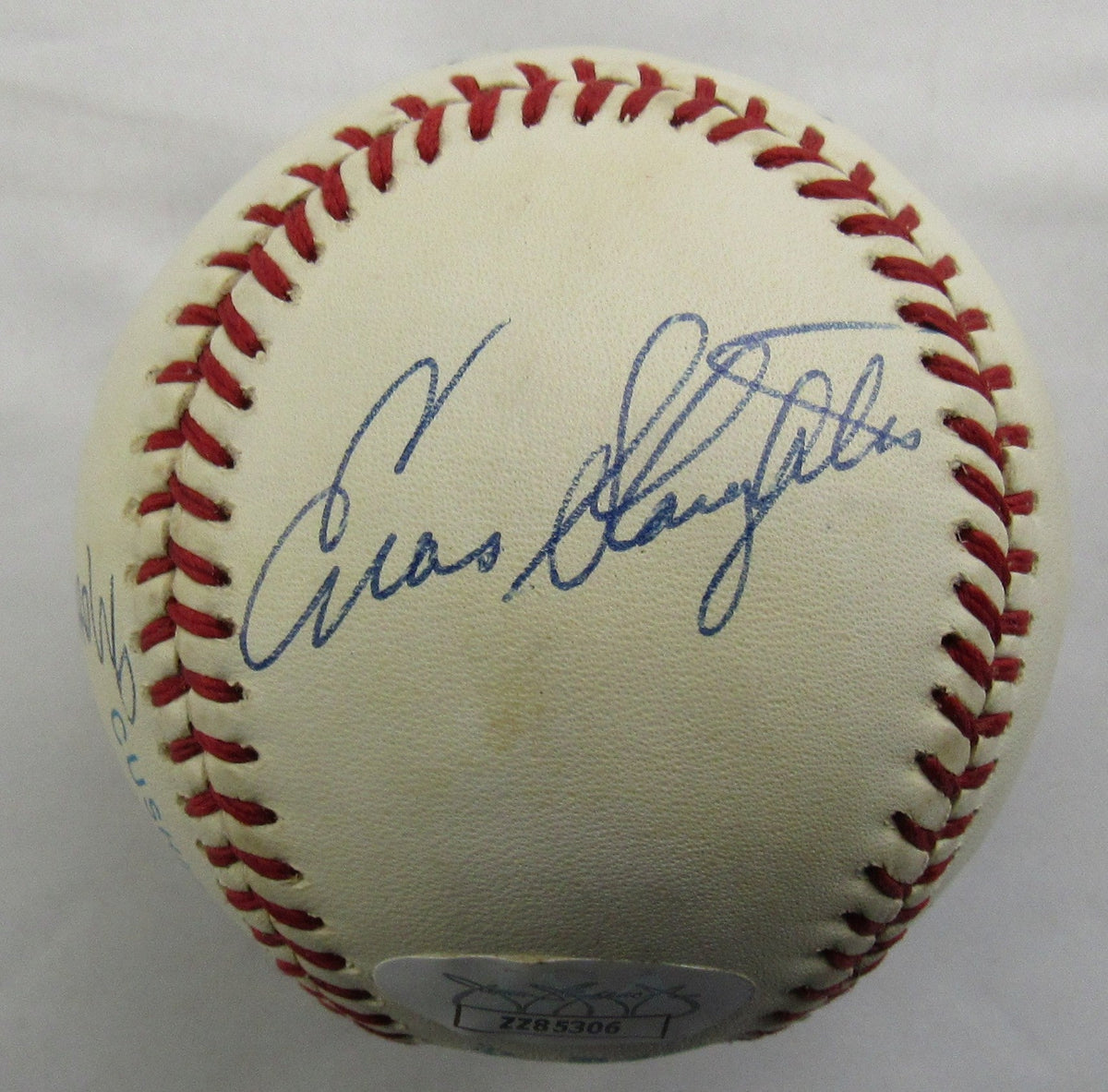 Mickey Mantle Enos Slaughter Moose Skowron Hank Bauer Signed Rawlings Baseball JSA LOA ZZ85306