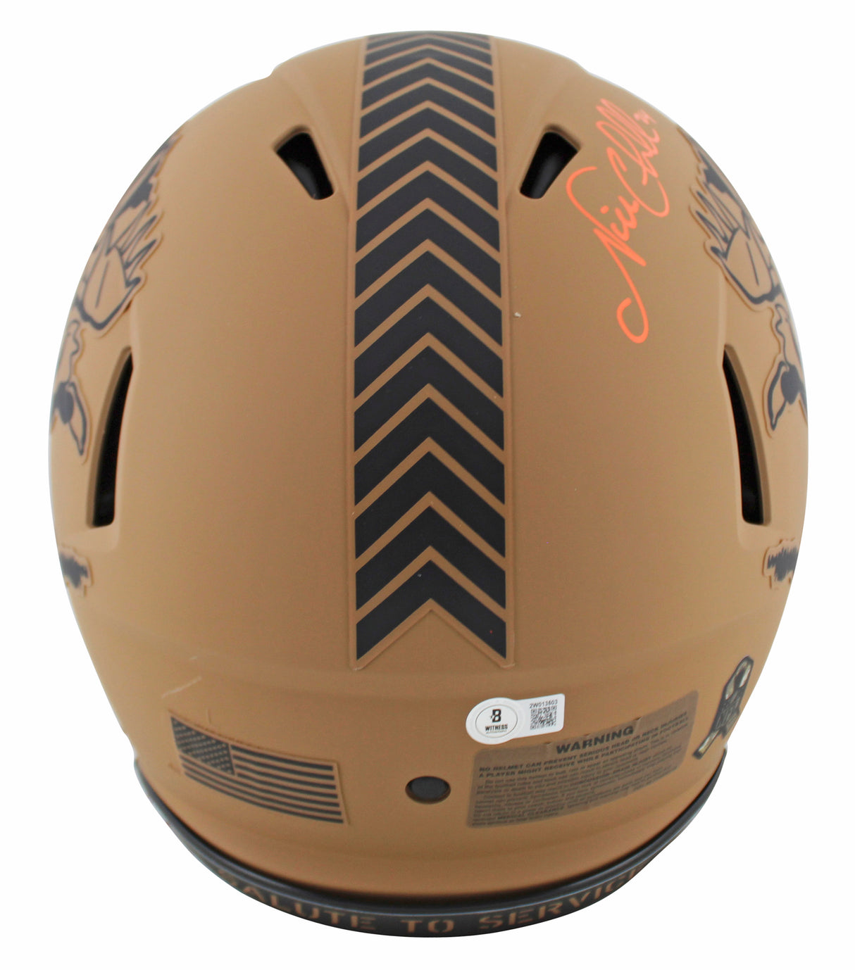 Browns Nick Chubb Signed STS II Full Size Speed Proline Helmet BAS Witnessed