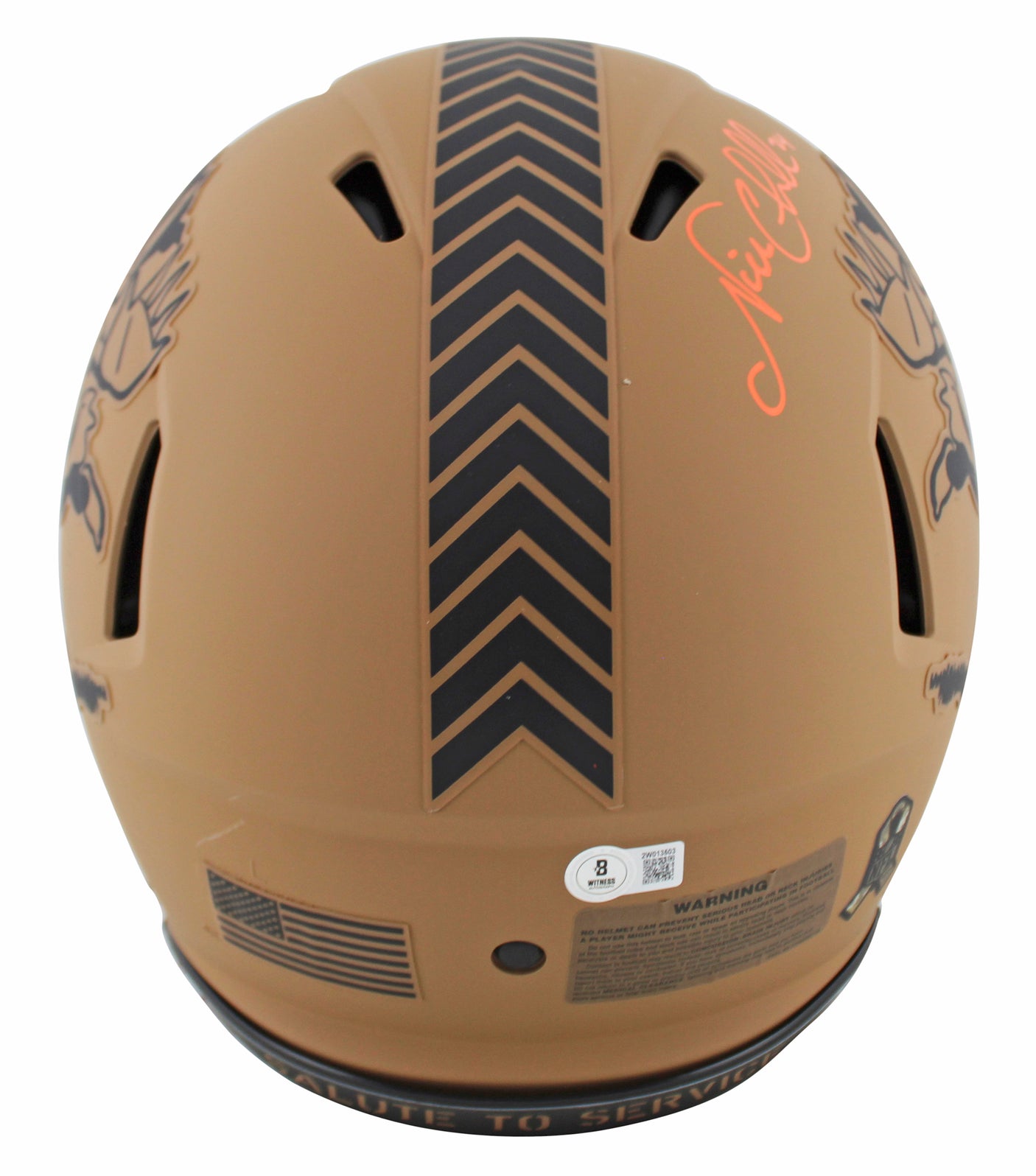 Browns Nick Chubb Signed STS II Full Size Speed Proline Helmet BAS Witnessed