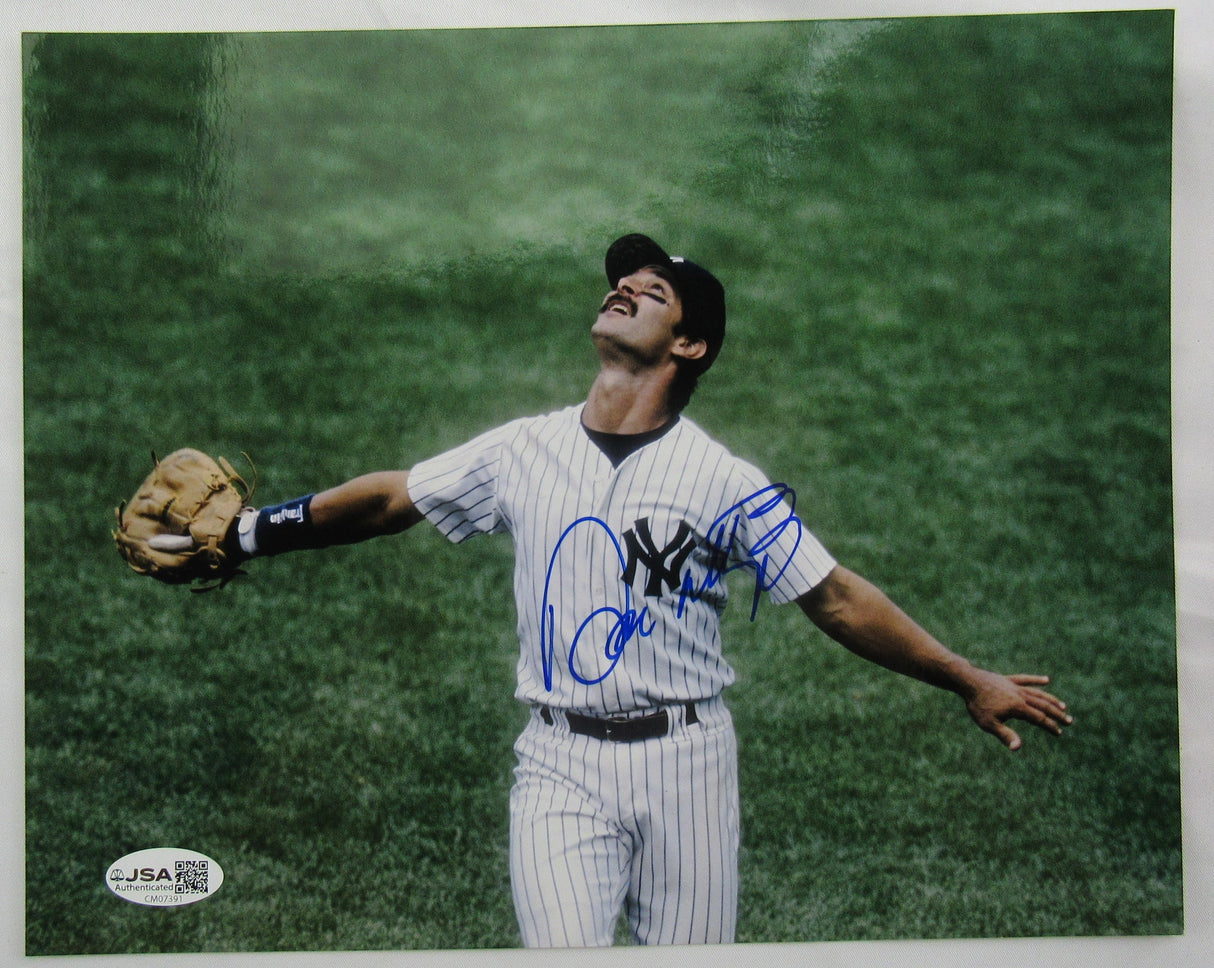 Don Mattingly Signed Auto 8x10 Photo JSA CM07391