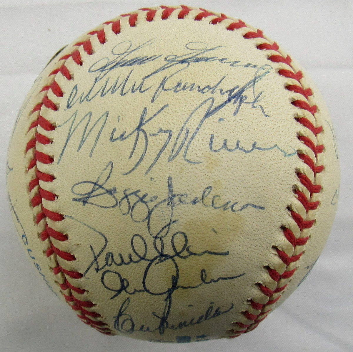 1978 World Series Yankees Signed Auto Rawlings Baseball Reggie Jackson Goose Gossage Catfish Hunter +17 JSA LOA YY51964