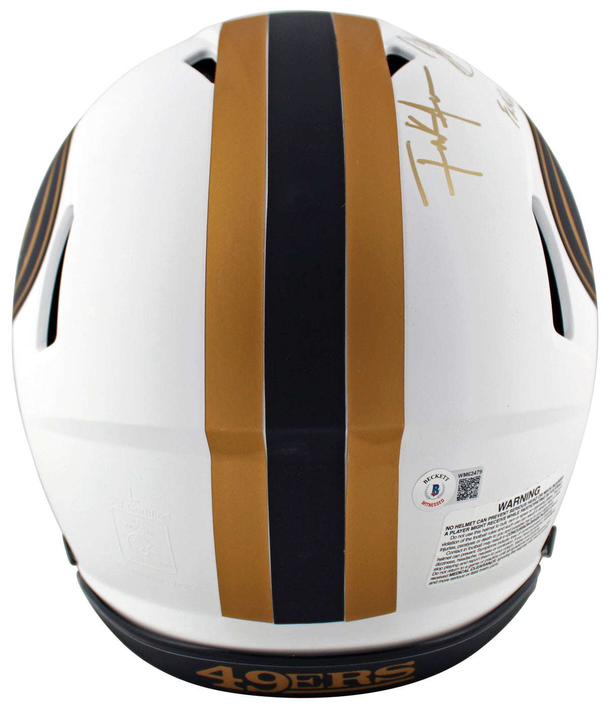 49ers Patrick Willis & Frank Gore Signed Lunar F/S Speed Proline Helmet BAS Wit
