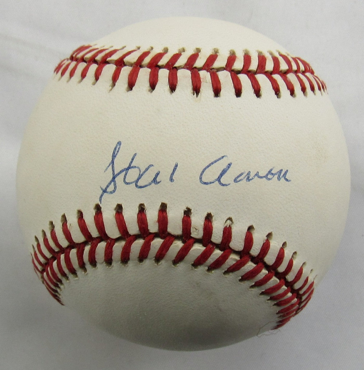 Hank Aaron Signed Auto Rawlings Baseball PSA AQ80833