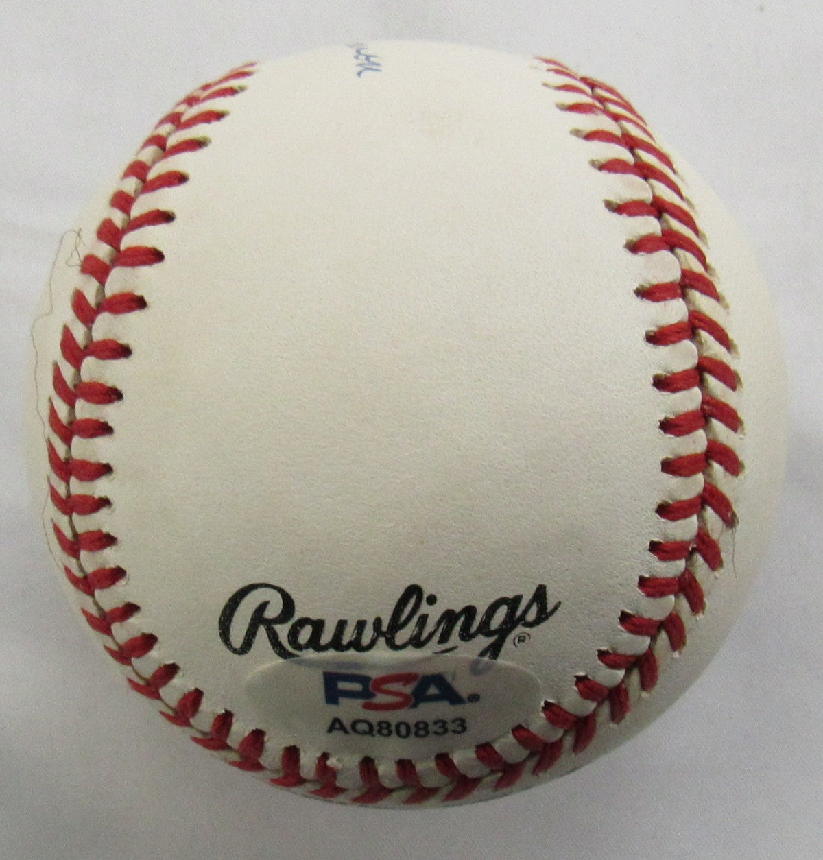 Hank Aaron Signed Auto Rawlings Baseball PSA AQ80833