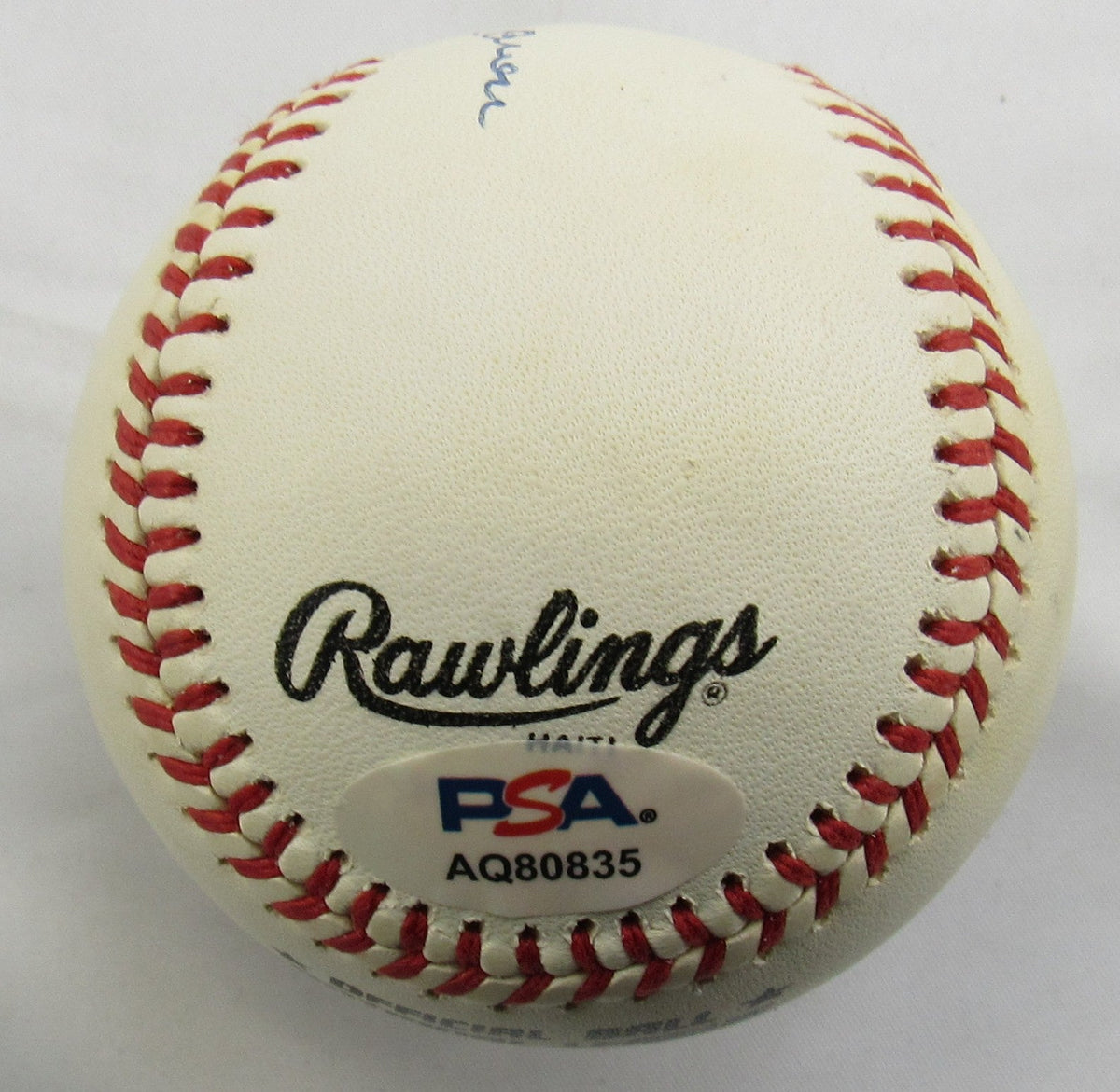 Hank Aaron Signed Auto Rawlings Baseball PSA AQ80835