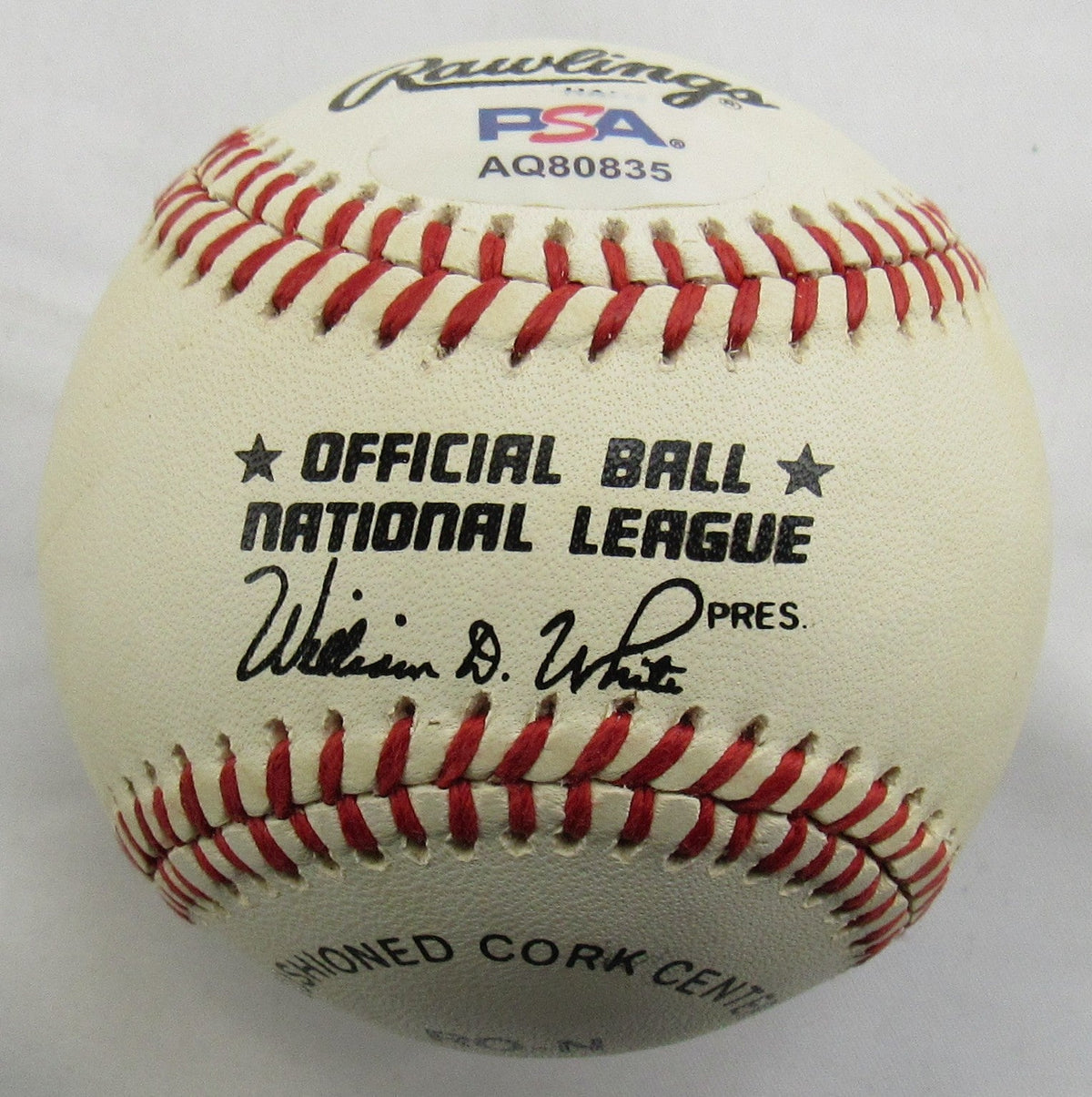Hank Aaron Signed Auto Rawlings Baseball PSA AQ80835