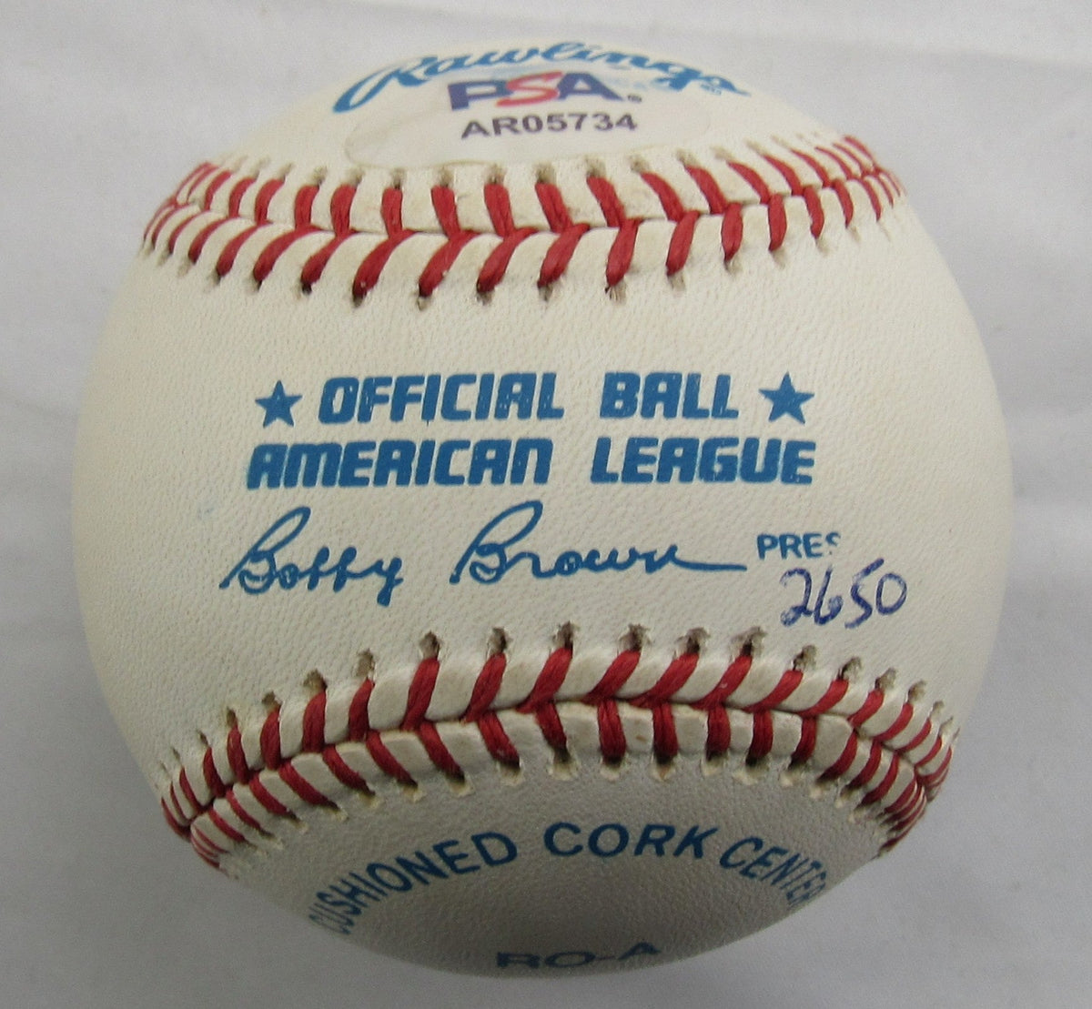 Ted Williams Signed Auto Rawlings Baseball PSA LOA AR056734