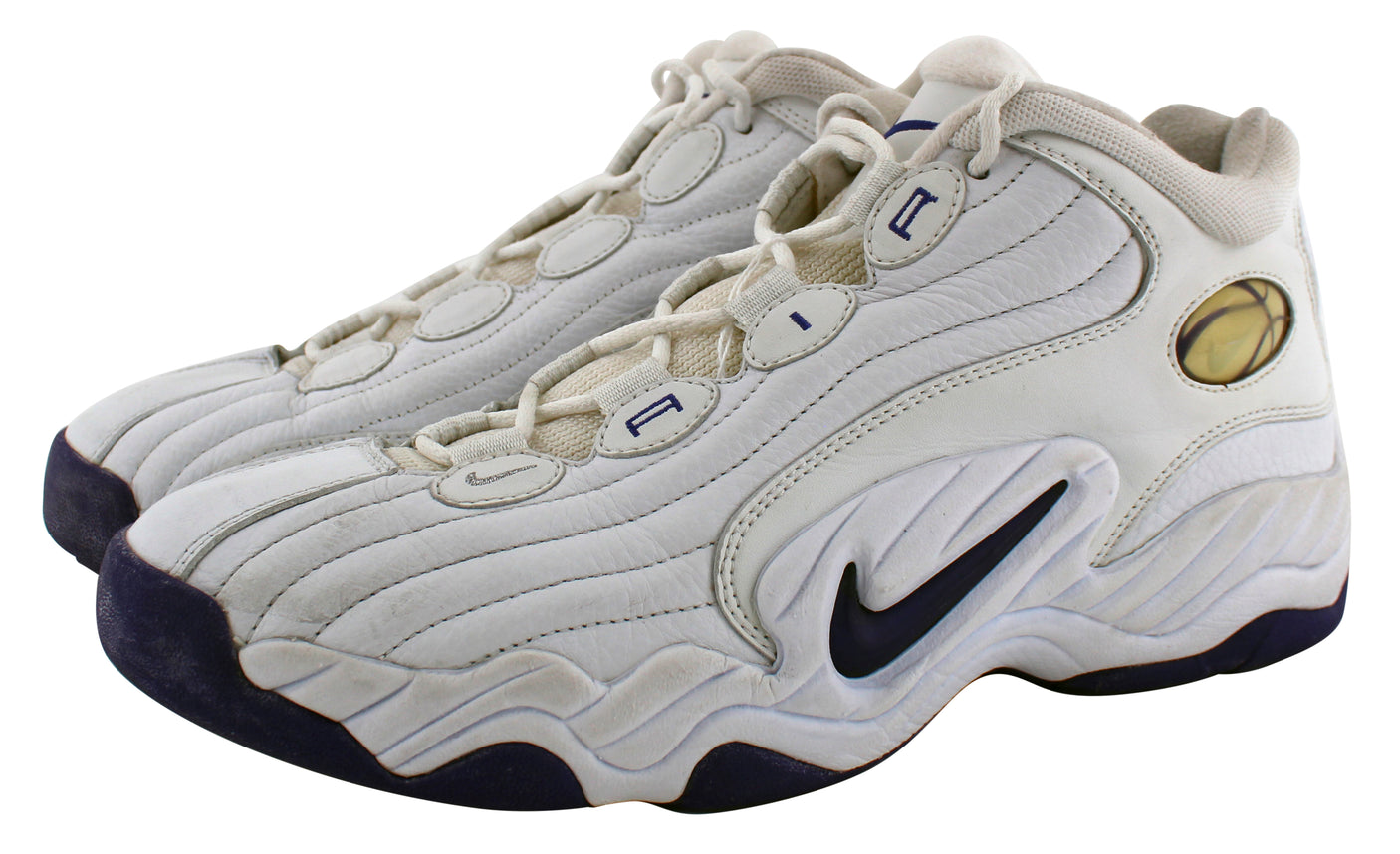 Jazz John Stockton Authentic Signed Game Used Nike Size 12.5 Shoes BAS #AA03719