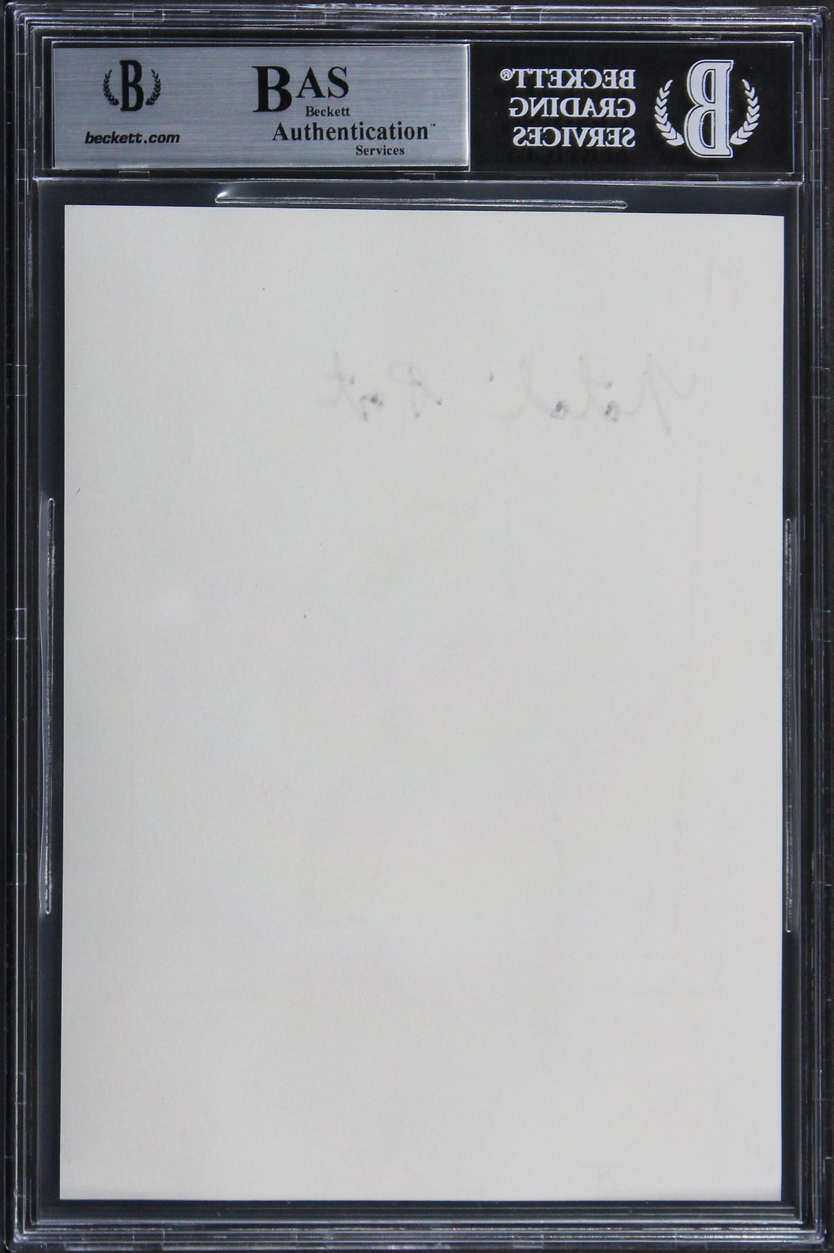 Natalie Portman Star Wars The Phantom Menace Signed 5.25x7.25 Print BAS Slabbed