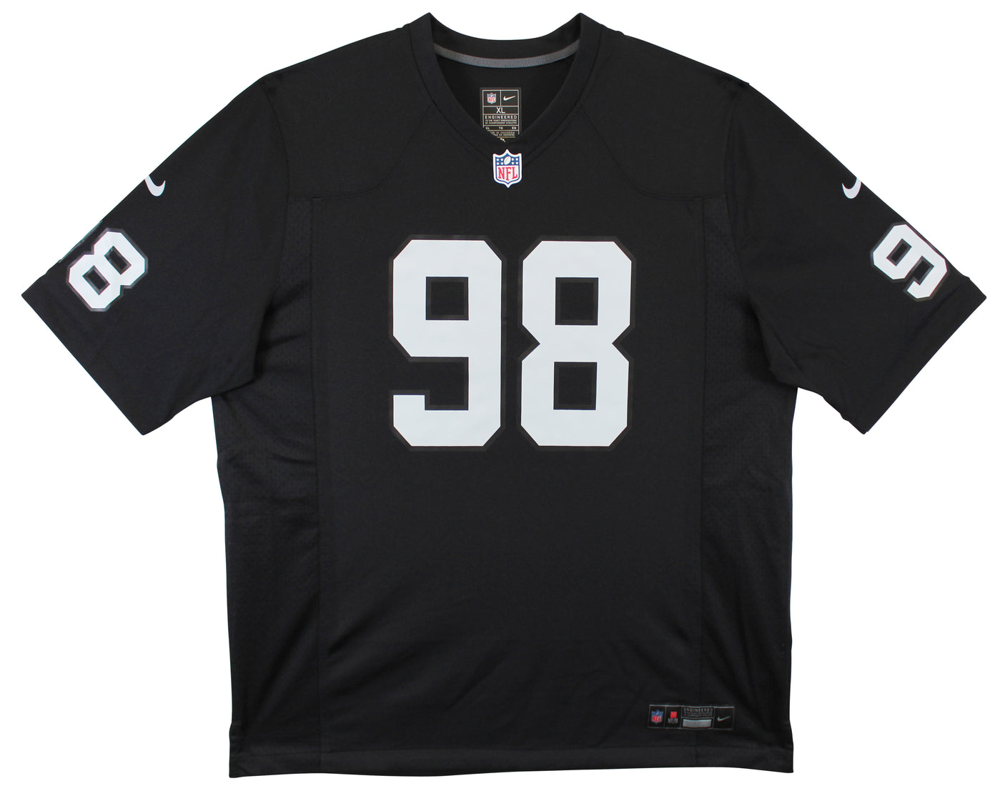Raiders Maxx Crosby Authentic Signed Black Nike Game Jersey Autographed Fanatics