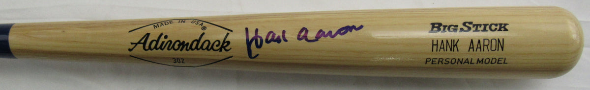 Hank Aaron Signed Auto Baseball Bat PSA AR44240
