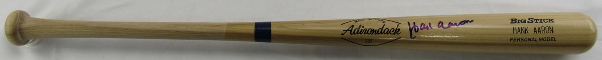 Hank Aaron Signed Auto Baseball Bat PSA AR44240