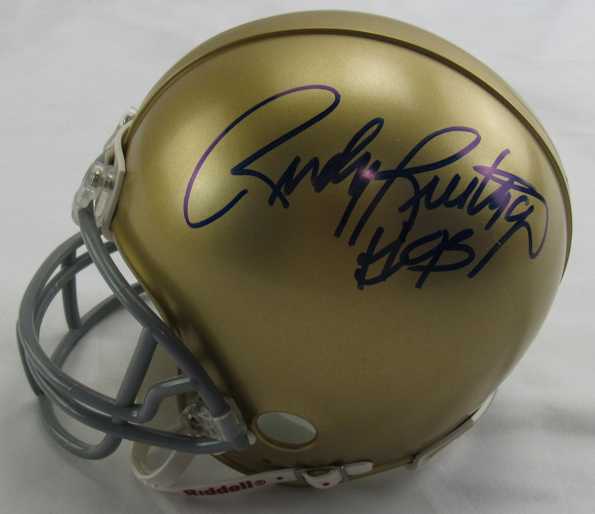 Rudy Ruettiger Signed Auto Mini Helmet JSA CM07464