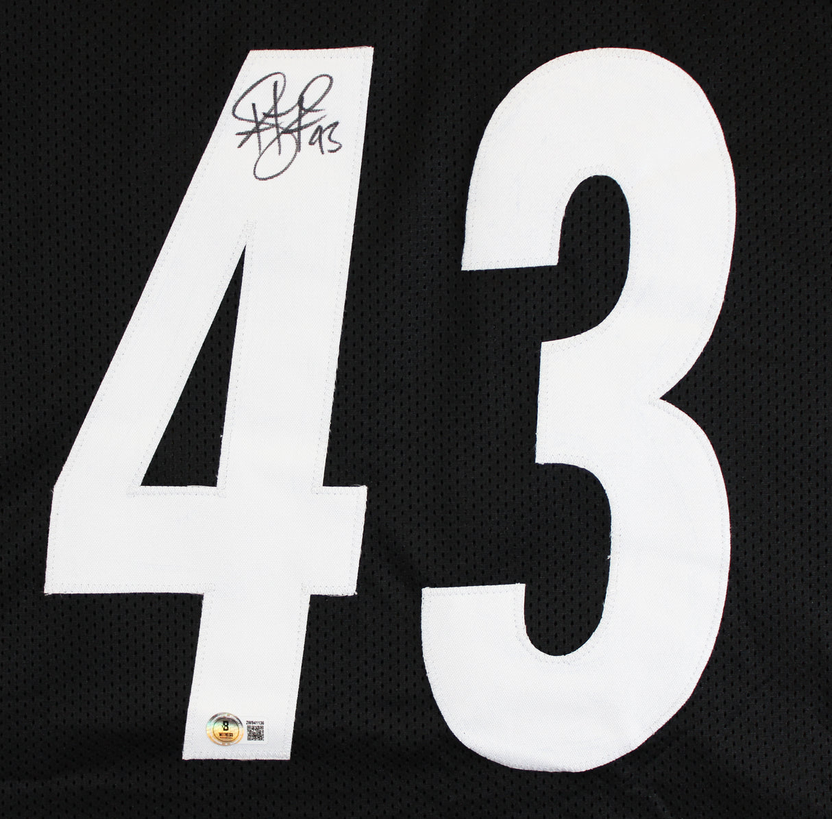 Troy Polamalu Authentic Signed Black Pro Style Jersey Autographed BAS Witnessed