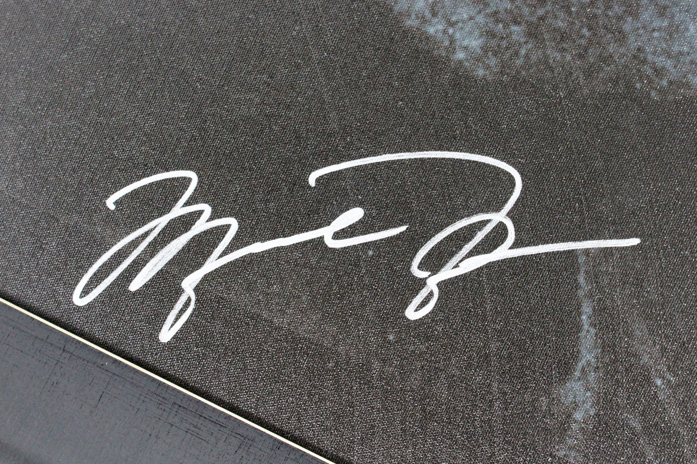 Muhammad Ali & Michael Jordan Authentic Signed & Framed 30x40 Canvas PSA & UDA